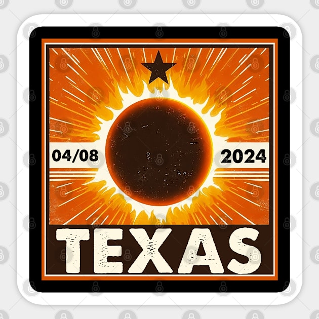 Texas solar eclipse 2024 Sticker by BestCatty 